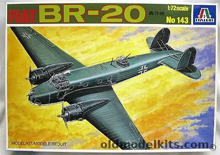 Italeri 1/72 Fiat BR-20 Bomber Italian - Japanese or German Air Forces, 143 plastic model kit